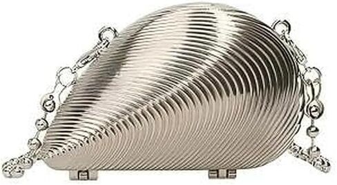 Waterdrop Metal Coin Purse, Mini Evening Clutch for Women, Creative Alloy Hard Shell Crossbody Bag, Party Handbag Gift in Saudi Arabia