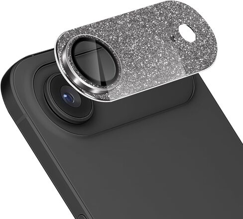 Camera Lens Protector for iPhone 16 Pro/16 Pro Max, Glitter Camera Cover with 9H Tempered Glass Metal Ring, Lens Protector for iPhone 16 Pro/Pro Max (Glitter - Natural) in Kuwait
