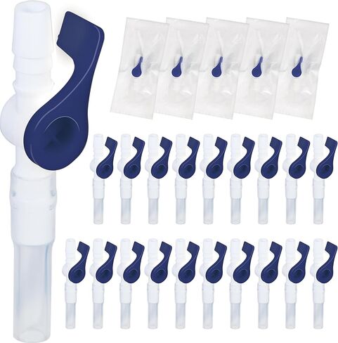 Urinary Drainage Bag Valve with Easy Lever Handle Secure Connection Spill Resistant Design Compatible with Leg Bags and Bedside Urine Bags, 10Pack in Saudi Arabia