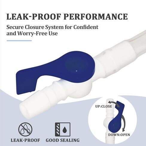 Urinary Drainage Bag Valve with Easy Lever Handle Secure Connection Spill Resistant Design Compatible with Leg Bags and Bedside Urine Bags, 10Pack in Saudi Arabia