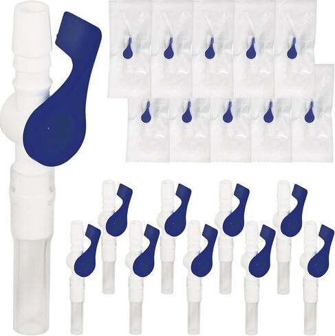 Urinary Drainage Bag Valve with Easy Lever Handle Secure Connection Spill Resistant Design Compatible with Leg Bags and Bedside Urine Bags, 10Pack in Saudi Arabia