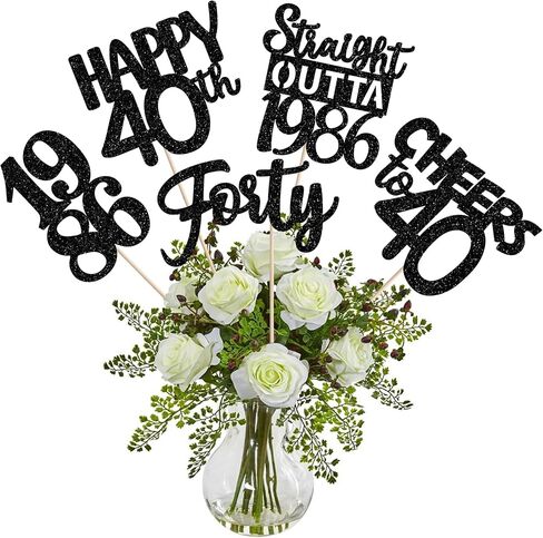 15 قطعة من العصي المركزية لعيد الميلاد الخمسين، خمسين سعيدًا 50 مستقيمًا من Outta 1974، قطع مركزية لزهرة الطاولة، تهتف إلى 50 زينة زهرية لمستلزمات القطع المركزية لحفلات عيد الميلاد الخمسين باللون الأسود in Saudi Arabia