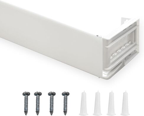 Amazing Drapery Hardware 2.5 Inch Wide Pocket Curtain Rod with Adjustable Clearance Brackets - 1 Pack, 48-86 Inches, Includes Rod, Brackets, and Installation Hardware in Saudi Arabia