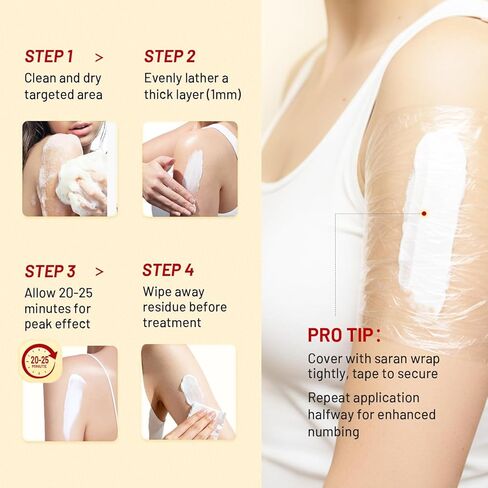 Numbing Cream Maximum Strength: 5% Lidocaine Local Anesthetic - Long Lasting with Menthol Arnica and Emu Oi 2oz/ 60g in Saudi Arabia