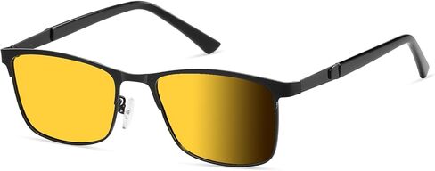 نظارات قيادة للرؤية الليلية وحجب الضوء الأزرق للرجال عدسات معدنية فوتوكروميك نظارات ألعاب الكمبيوتر PT2012 in Kuwait