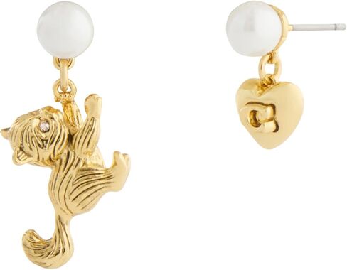 COACH Jewelry Women's Signature C Cat Pearl Earrings in Saudi Arabia