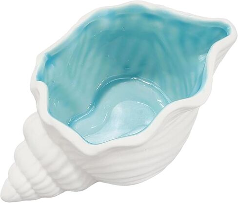 Seashell Decor Jewelry Dish,Ceramic Trinket Tray, Small Key Bowl, Beachy Room Decor Aesthetic,Cute Ceramic Sea Shell Holder for Rings Earrings Necklaces Keys in Saudi Arabia