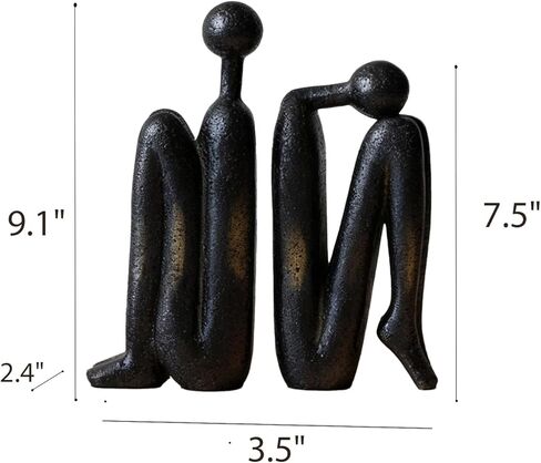 Thinker Bookends Book Stopper Holder Bookends for Shelves,Bookends for Heavy Books Office Decor,Home Decor,Office Desk in Saudi Arabia