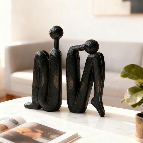 Thinker Bookends Book Stopper Holder Bookends for Shelves,Bookends for Heavy Books Office Decor,Home Decor,Office Desk in Saudi Arabia
