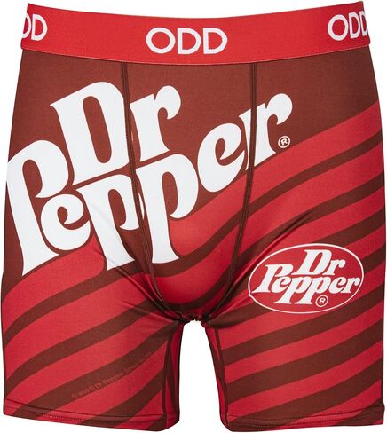 Odd Sox - Dr Pepper Boxer Briefs – Men’s Novelty Underwear – Fun Soda Print Design, Comfortable Stretch – Size XX-Large Red in Saudi Arabia