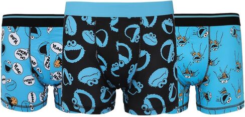 Bioworld Sesame Street Cookie Monster Men's 3-Pack Boxer Briefs in Saudi Arabia