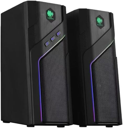 Gaming Computer Speakers, PC Speakers for Desktop with Dynamic Lighting - 21 Modes Touch Control,USB Powered Stereo Sound with Bluetooth 5.1,for PC Desktop, PS5, Laptop in Saudi Arabia