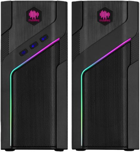 Gaming Computer Speakers, PC Speakers for Desktop with Dynamic Lighting - 21 Modes Touch Control,USB Powered Stereo Sound with Bluetooth 5.1,for PC Desktop, PS5, Laptop in Saudi Arabia