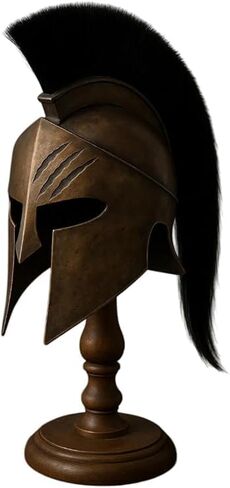 Limited Edition 300 Movie King Leonidas Spartan Helmet With Wooden Stand,18G Spartan Warrior For Halloween in Saudi Arabia
