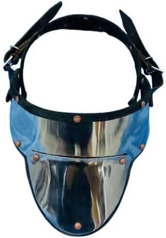 Handcrafted Medieval Steel Gorget with Leather Backing | Adjustable Neck Armor for LARP, Reenactment, Cosplay & Display in Saudi Arabia
