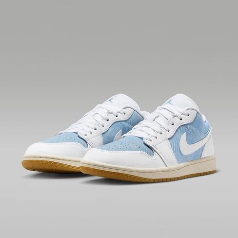 حذاء Air Jordan 1 Low SE للسيدات (أزرق/بني فاتح/شراعي/أبيض) in Kuwait