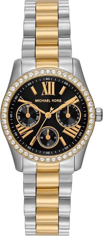 Michael Kors Women's Lexington Lux Multifunction Two-Tone Stainless Steel Bracelet Watch (Model: MK4925) in Saudi Arabia