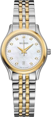 Balmain, Lady, Beleganza, Bicolor (Steel and Yellow PVD), Swiss Made, Quartz, White, Stainless Steel 316L, B83423986 in Saudi Arabia