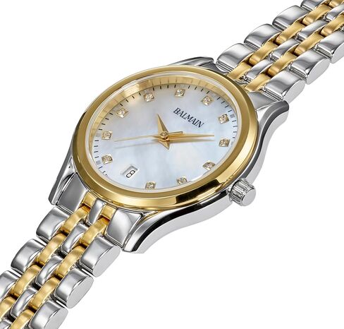 Balmain, Lady, Beleganza, Bicolor (Steel and Yellow PVD), Swiss Made, Quartz, White, Stainless Steel 316L, B83423986 in Saudi Arabia
