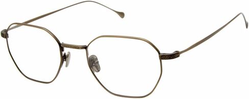 Minamoto MN31005 AG Titanium Eyeglasses Antique Gold Full Rim Round Shape 49mm in Saudi Arabia