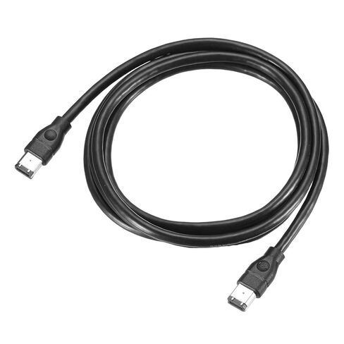 MECCANIXITY 1.8M IEEE 1394 Cable, 6 Pin Male to 6 Pin Male 800Mbps Adapter Cable Data Converter for DV, Digital Camera, Black, 6MM in Saudi Arabia