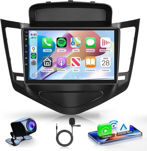 2G+32G Android 13 Radio for Chevrolet Chevy Cruze 2009-2015, Rimoody Car Stereo 9 Inch Touch Screen GPS Navigation WiFi Bluetooth FM EQ Mirror Link + Backup Camera in Kuwait