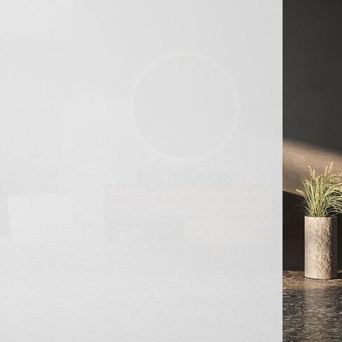 Generic Frosted Window Film, White, 7.9 x 39.4 Inches, Static Cling, PVC, Privacy, Heat Control, Non-Adhesive in Saudi Arabia