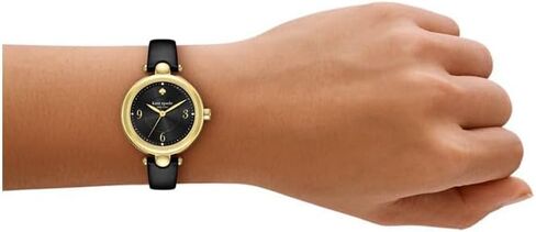 Kate Spade New York Women's Gracie Black Leather Watch (Model: KSW1869) in Saudi Arabia
