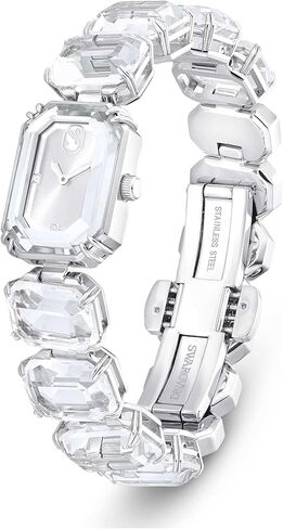 Swarovski Watch, Octagon Cut Bracelet, White, Stainless Steel in Saudi Arabia