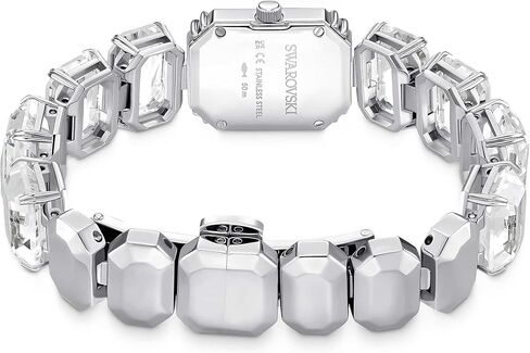 Swarovski Watch, Octagon Cut Bracelet, White, Stainless Steel in Saudi Arabia