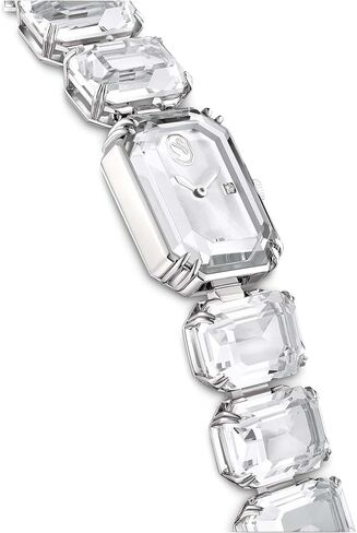 Swarovski Watch, Octagon Cut Bracelet, White, Stainless Steel in Saudi Arabia