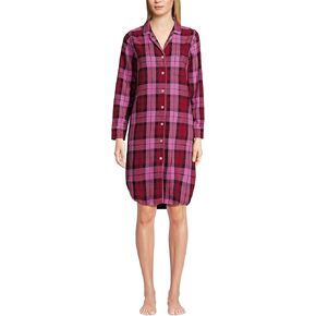 Lands' End Women's Flannel Long Sleeve Sleepshirt Nightgown in Kuwait
