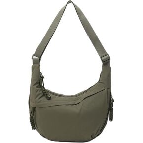 Lushandy Nylon Crossbody Bags for Women, Crescent Bag Luna Bag Casual Hobo Crossbody Purse Dumpling Bags Moon Shoulder Purse in Saudi Arabia