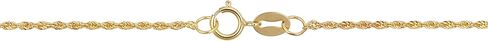 Kooljewelry 14k الذهب الأصفر 1.1 ملم حبل سلسلة قلادة in Kuwait