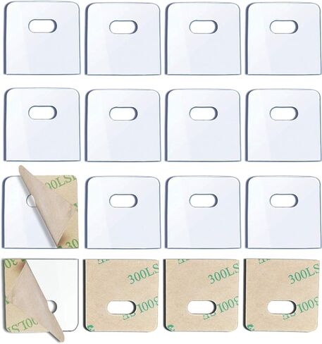 32-Piece Vertical Blind Repair Tabs, 16 Sets Clear PVC Blind Fixers for Replacement Slats, Strong Adhesive, Universal Fit in Saudi Arabia