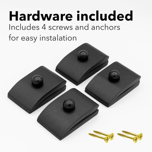 4 شماعات كبيرة للنسيج، شماعات لحاف خشبية لعرض الحائط، شماعة سجادة للتعليق على الحائط، حامل مشابك لرف اللحاف، تزيين بأي قماش وصوف (أسود، 4 مشابك كبيرة مع الأجهزة) in Kuwait