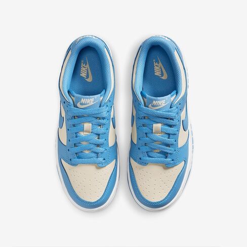 حذاء Nike Dunk Low Big للأطفال (FB9109-400، أزرق بيوند/شاطئ/أبيض/أزرق بيوند) مقاس 6 in Kuwait