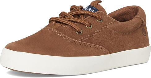 حذاء رياضي كاجوال للأولاد من Sperry Spinnaker قابل للغسل - جلد/قماش قابل للغسل في الغسالة، راحة من الإسفنج الذكي، نعل خارجي مطاطي لا يترك علامات in Kuwait