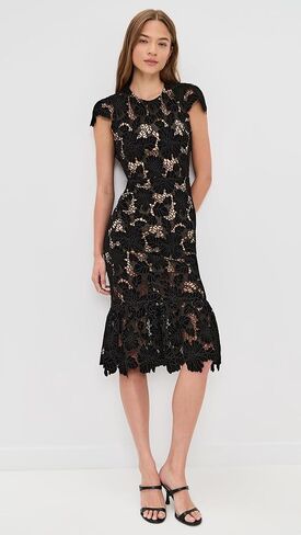 alice + olivia Women's Clover Open Back Midi Dress in Saudi Arabia