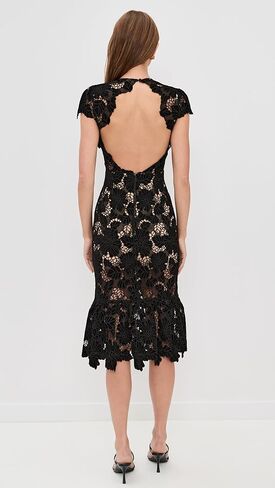 alice + olivia Women's Clover Open Back Midi Dress in Saudi Arabia
