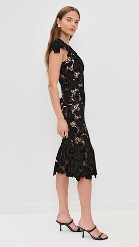 alice + olivia Women's Clover Open Back Midi Dress in Saudi Arabia