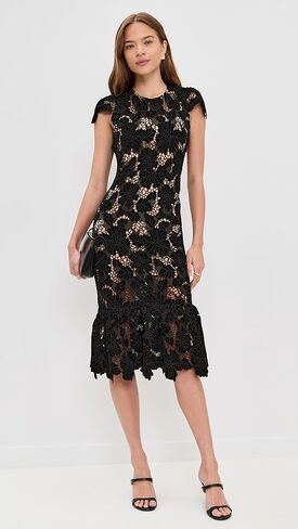 alice + olivia Women's Clover Open Back Midi Dress in Saudi Arabia