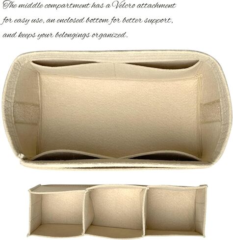 منظم لحقيبة المرحاض Dopp Kit، إدراج حقيبة أدوات الزينة (أسود) in Kuwait
