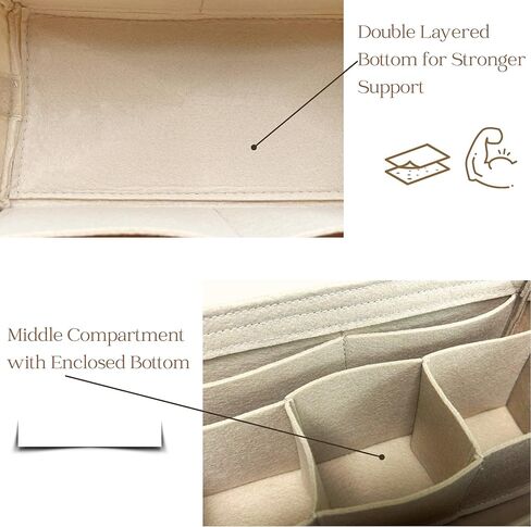 منظم لحقيبة المرحاض Dopp Kit، إدراج حقيبة أدوات الزينة (أسود) in Kuwait