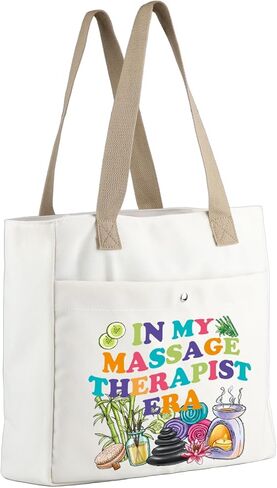MBMSO Massage Therapist Tote Bag Gifts for Women in My Era Masseuse Beach Tote in Saudi Arabia