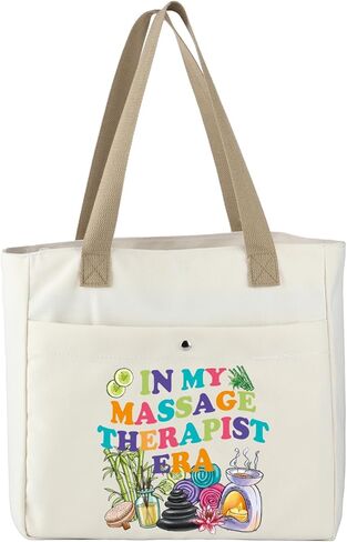MBMSO Massage Therapist Tote Bag Gifts for Women in My Era Masseuse Beach Tote in Saudi Arabia