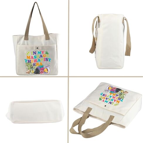 MBMSO Massage Therapist Tote Bag Gifts for Women in My Era Masseuse Beach Tote in Saudi Arabia