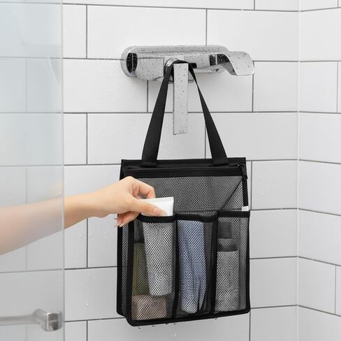Portable Shower Tote Bag, Gym Travel Camp Dorm Room Essentials for Travel, Bathroom Mesh Shower Bag in Saudi Arabia