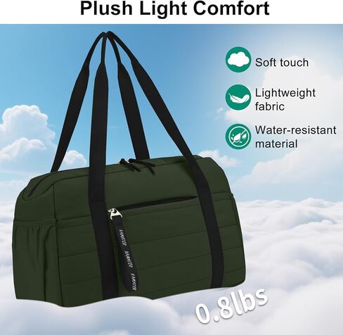 Tote Bag for Women Lightweight Quilted Puffy, Everyday Shoulder Bag Holds 15.6 Inch Laptop for Work Travel Gym in Kuwait