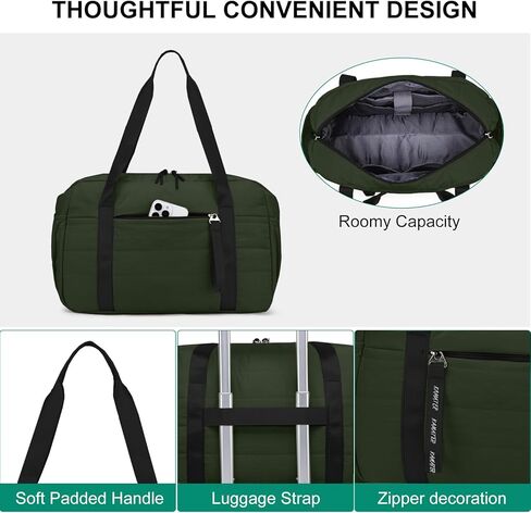 Tote Bag for Women Lightweight Quilted Puffy, Everyday Shoulder Bag Holds 15.6 Inch Laptop for Work Travel Gym in Kuwait